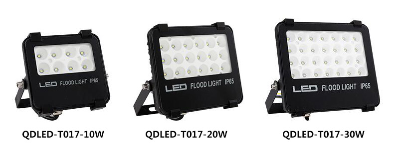 (QDLED-T017)新款超薄纳米反光杯窄光束LED投光灯10W-30W