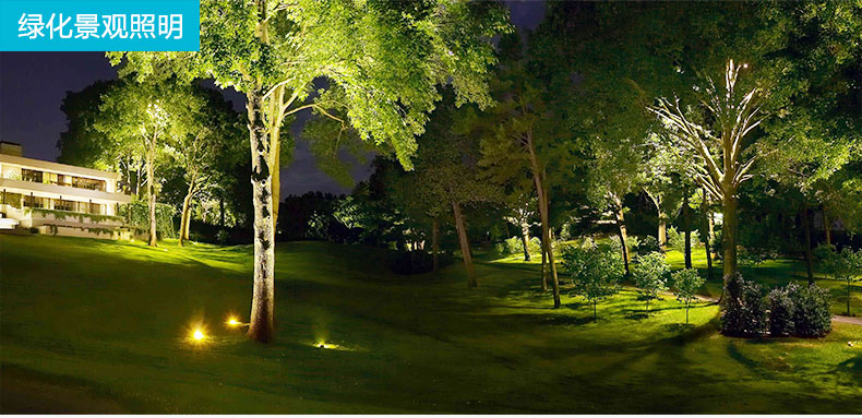 园林绿化景观照明实景效果图