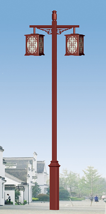 (QDTYD-FG002)3米-5米平行双头仿古典庭院灯图片