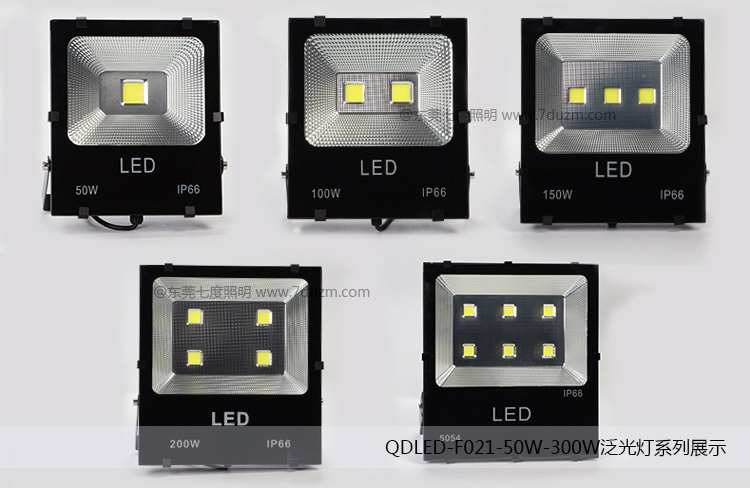 QDLED-F021(50W-300W)大功率LED泛光灯系列效果图片展示